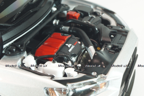 Mitsubishi Lancer Evo X 2008, silver, Viat 1:18