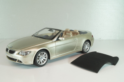 BMW 645 Cabrio (E64) 2003, gold, 80430153437, Kyosho 1:18