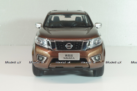 Nissan Navara (D23) 2017, brown met, Paudi 1:18