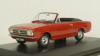 Ford Cortina Crayford Convertible, red RHD open canopy, Oxford 1:43