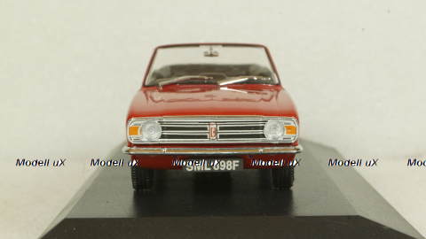 Ford Cortina Crayford Convertible, red RHD open canopy, Oxford 1:43
