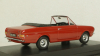 Ford Cortina Crayford Convertible, red RHD open canopy, Oxford 1:43