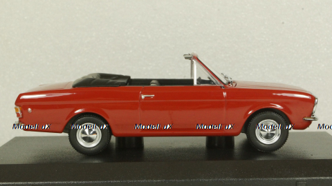 Ford Cortina Crayford Convertible, red RHD open canopy, Oxford 1:43