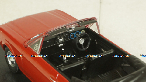 Ford Cortina Crayford Convertible, red RHD open canopy, Oxford 1:43