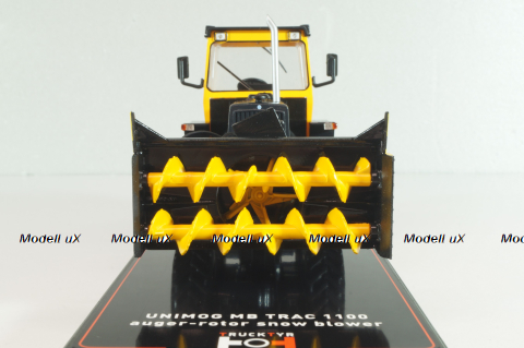 Mercedes-Benz Track 1100 auger-rotor snow blower, yellow/black, TruckTyr 1:43