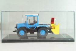 ЛТЗ-155 трактор со шнеко-роторным снегоочистителем, голубой, TruckTyr 1:43