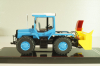 ЛТЗ-155 трактор со шнеко-роторным снегоочистителем, голубой, TruckTyr 1:43