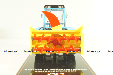 ЛТЗ-155 трактор со шнеко-роторным снегоочистителем, голубой, TruckTyr 1:43