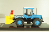 ЛТЗ-155 трактор со шнеко-роторным снегоочистителем, голубой, TruckTyr 1:43