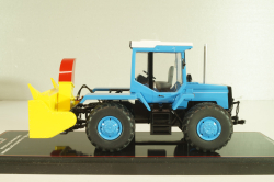 ЛТЗ-155 трактор со шнеко-роторным снегоочистителем, голубой, TruckTyr 1:43