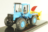 ЛТЗ-155 трактор со шнеко-роторным снегоочистителем, голубой, TruckTyr 1:43
