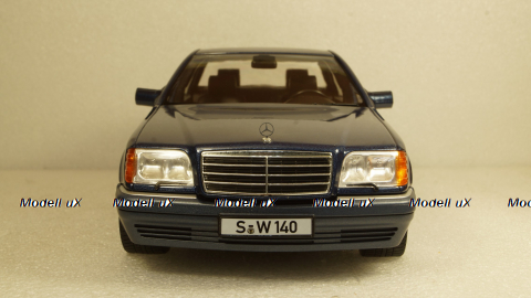 Mercedes S500 W140 1994 blue, iScale 1:18
