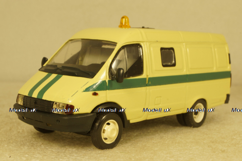 Газ-3221, Газель, Инкассаторская №2, Агат 1:43