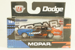 Dodge Charger HEMI "Mopar" 1966, blue/black/red, 32600-R66, M2 1:64