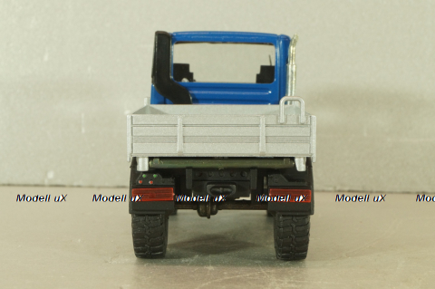 Mercedes Unimog U400, blue/silver, фурнитура в комплекте, B66000384, (#465) NZG 1:43