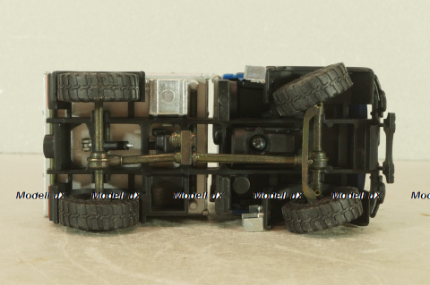 Mercedes Unimog U400, blue/silver, фурнитура в комплекте, B66000384, (#465) NZG 1:43