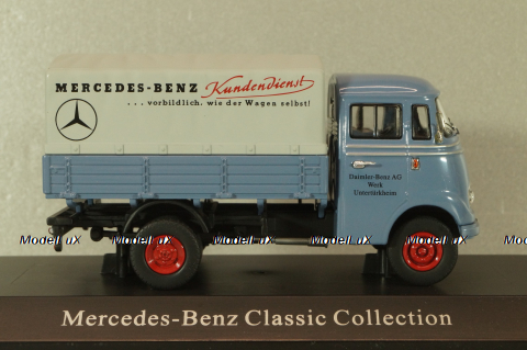 Mercedes-Benz L319 truck "Daimler-Benz AG" 1955, blue, B66045854, NZG 1:43