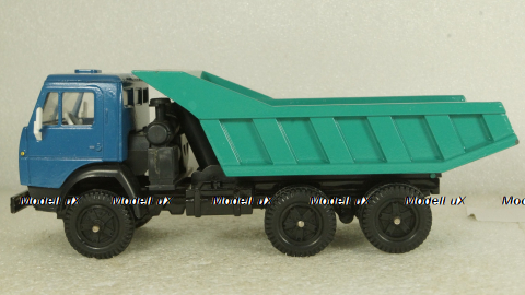 Камаз-5511 самосвал, синий/зеленый, Арек 1:43