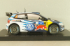 Volkswagen Polo R WRC #2, Winner Rally Guanajuato Mexico 2016, Latvala/Anttila, WRC Collection, Hachette #64, 1:24