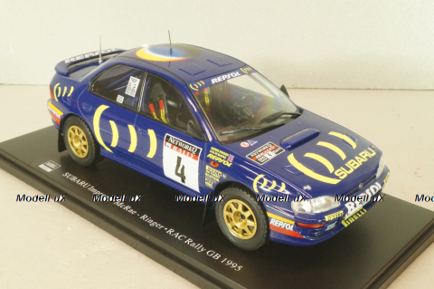 Subaru Impreza WRC #4 Rally GB 1995, McRae/Ringer, G113U066, WRC Collection #66, Hachette 1:24
