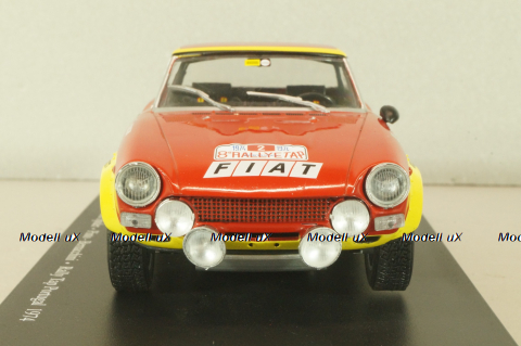 Fiat 124 Abarth Spider #2 Rally Tap Portugal 1974, Pinto/Bernacchini, WRC Collection, Hachette 1:24