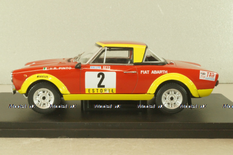 Fiat 124 Abarth Spider #2 Rally Tap Portugal 1974, Pinto/Bernacchini, WRC Collection, Hachette 1:24