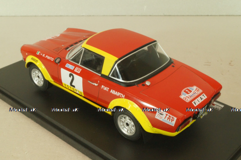Fiat 124 Abarth Spider #2 Rally Tap Portugal 1974, Pinto/Bernacchini, WRC Collection, Hachette 1:24