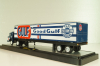 Ford C-600 truck with semi-trailer GULF 1970 and Ford Mustang Fastback 2+2 1968, grey, 36000, M2 1:64