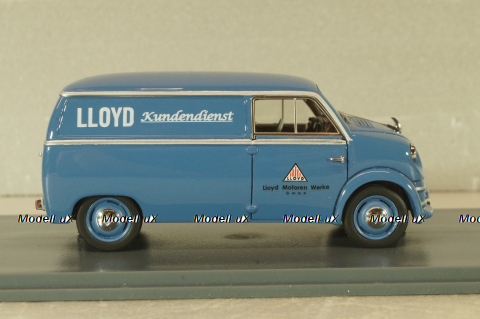Lloyd LT500 Customer Service Kundendienst 1955, blue,  43874, NEO 1:43