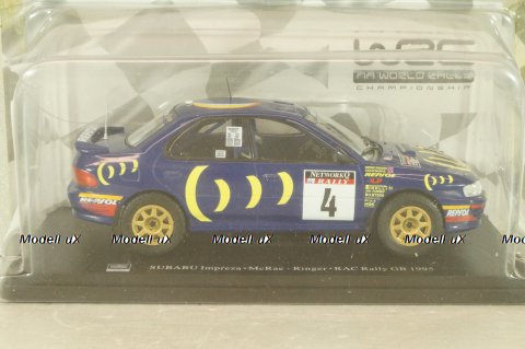 Subaru Impreza WRC #4 Rally GB 1995, McRae/Ringer, G113U066, WRC Collection #66, Hachette 1:24