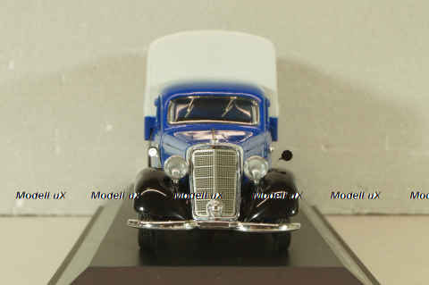 Mercedes-Benz 170V pickup (W136) "Lowenbrau" 1936, blue, 02266, Schuco 1:43
