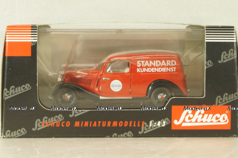 Mercedes-Benz 170V Covered wagon (W136) "Standard" 1946, red, 77183, Schuco 1:43 