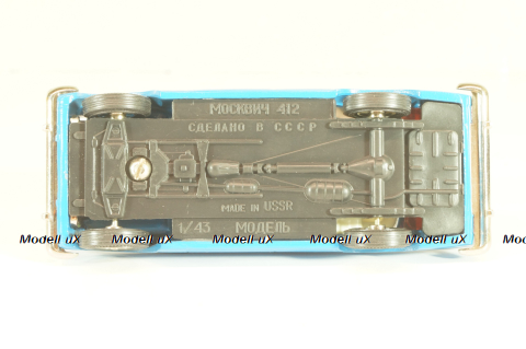 Москвич-412, синий, февраль 1992г., Тантал/Радон 1:43