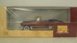 Cadillac Series 62 convertible open top 1949, maroon, STM49303, Stamp models 1:43