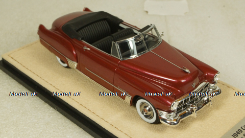 Cadillac Series 62 convertible open top 1949, maroon, STM49303, Stamp models 1:43