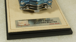 Cadillac Eldorado Biarritz Open top Bahama Blue Metallic 1955, STM55001, Stamp models 1:43