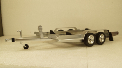 Прицеп автовоз Autotrailer silver, IXO 1:18