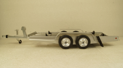 Прицеп автовоз Autotrailer silver, IXO 1:18