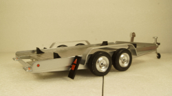 Прицеп автовоз Autotrailer silver, IXO 1:18