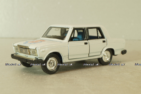 Ваз-2107, белый, Юбилейный 850 лет, Агат 1:43