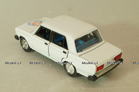 Ваз-2107, белый, Юбилейный 850 лет, Агат 1:43