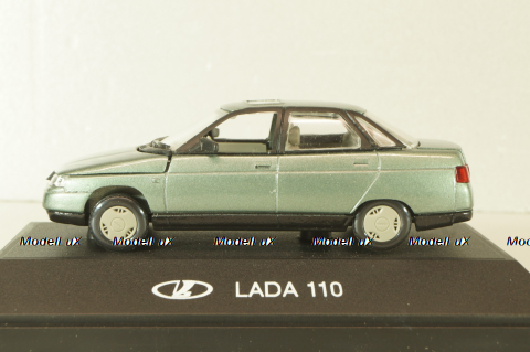 Ваз-2110 Lada, зеленый металлик, Тантал/Радон 1:43