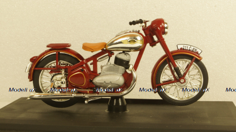 Jawa 250 Perak, dark red, ABR118M-006, Abrex 1:18