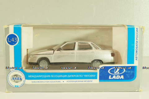 Ваз-2110, серебристый, Тантал/Радон 1:43