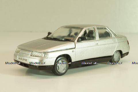 Ваз-2110, серебристый, Тантал/Радон 1:43
