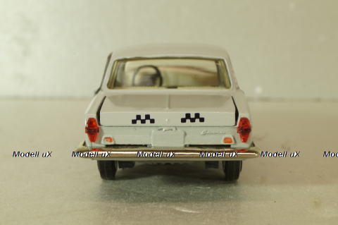 Газ-24 Волга, такси, серая, август 91г., Тантал/Радон 1:43