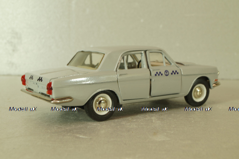 Газ-24 Волга, такси, серая, август 91г., Тантал/Радон 1:43