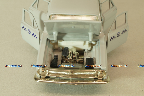 Газ-24 Волга, такси, серая, август 91г., Тантал/Радон 1:43