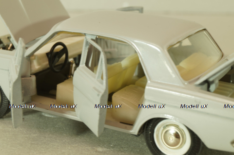 Газ-24 Волга, такси, серая, август 91г., Тантал/Радон 1:43