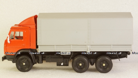 Камаз 5320 с тентом красный/серый, Арек 1:43